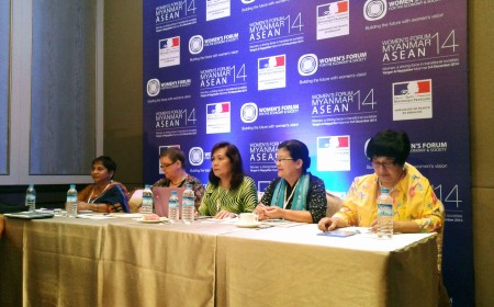 From left: Dr. Sepali Kottegoda, Ms. Christ Raeder, Dr. Corazon Claudio, Prof. Dr. Khin NiNi Thein and Dr. Jean D'Cunha